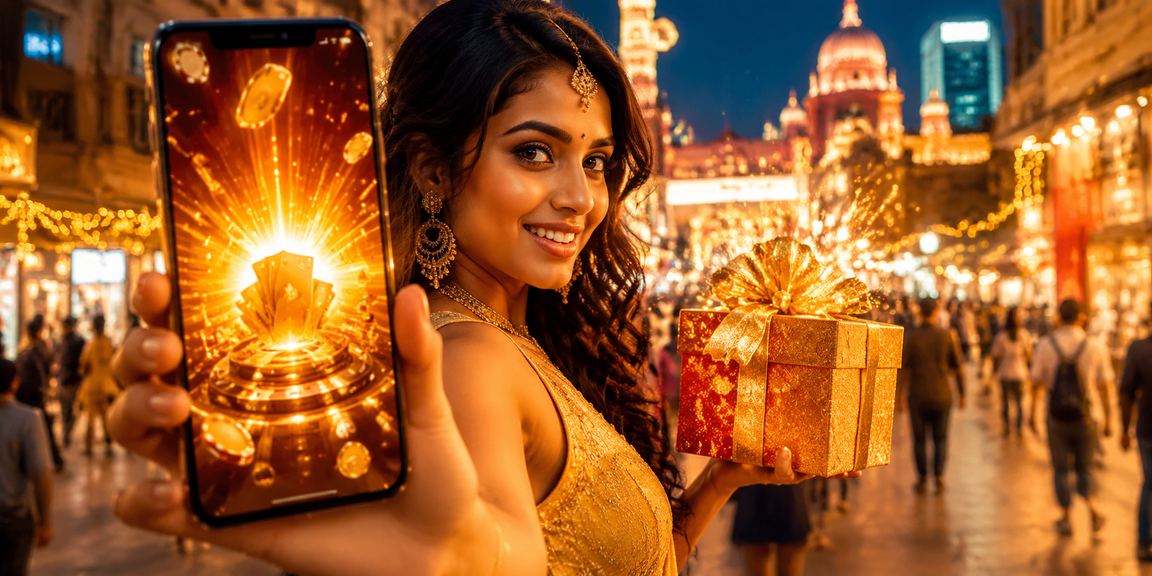 Excited users enjoying 4ds mobile casino and sports betting in Bangalore at night