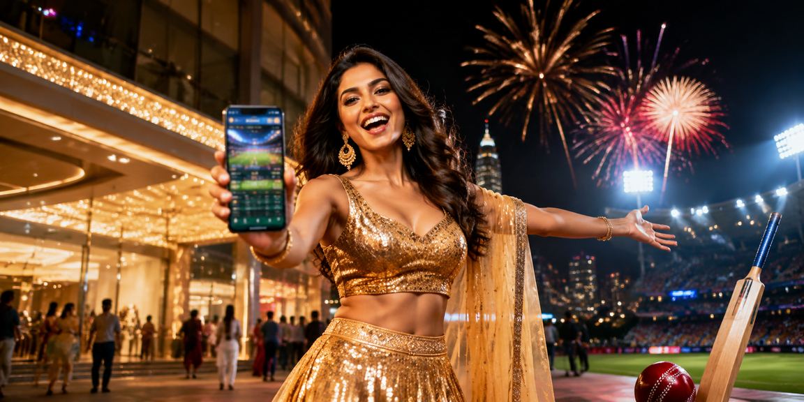 User logging in to mobile cricket betting app in India